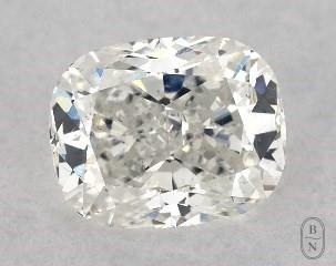 This cushion modified cut 1 carat H color si1 clarity has a diamond grading report from GIA